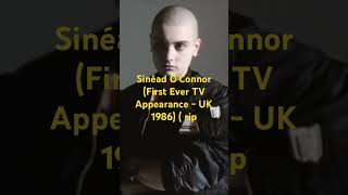 Rip Sinéad O'Connor (First Ever TV Appearance - UK 1986) #sineadoconnor #news