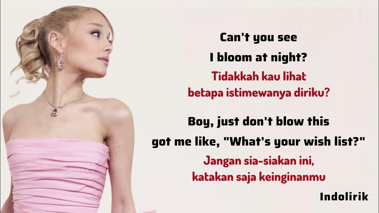 dandelion - Ariana Grande | Lirik Terjemahan Indonesia dandelion - Ariana Grande | Lirik Terjemahan Indonesia