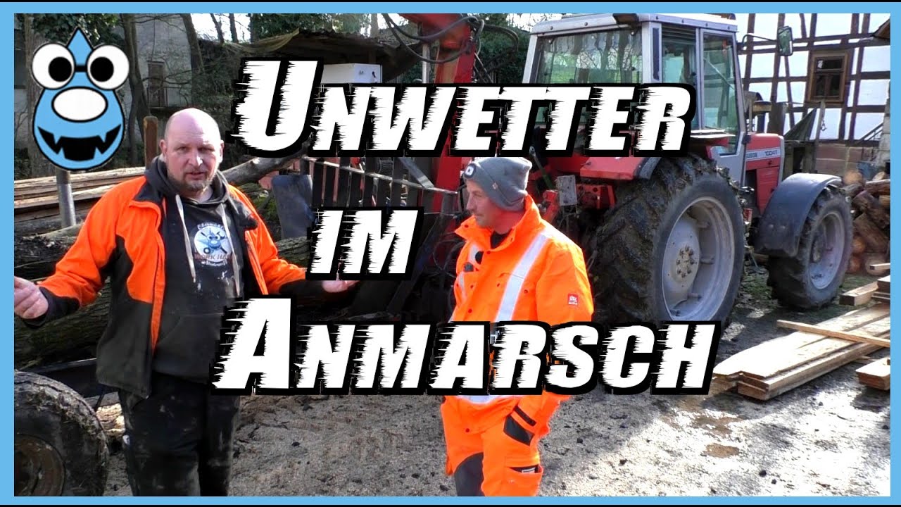 🪓Unwetter im Anmarsch⚡viel Arbeit, schlechtes Wetter!