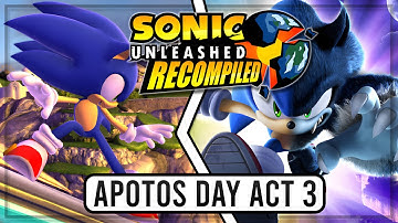 Sonic Unleashed Recompiled - Apotos Day: Windmill Isle Act 3 (4K) 60FPS