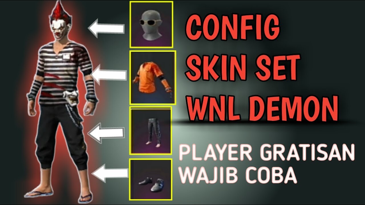 Skin Wnl config skin topeng incubator dari kacamata gold royale + set wnl demon ...