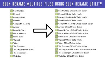 How to Bulk Rename Multiple Files using Bulk Rename Utility