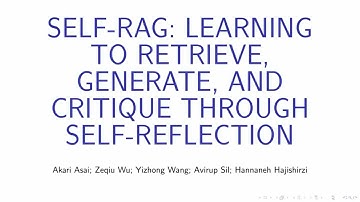 [UW, Allen AI, IBM] Self-RAG: Learning to Retrieve, Generate, and Critique through Self-Reflection