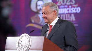 Gobierno de México decomisa armas y drogas para construir la paz. Conferencia presidente AMLO