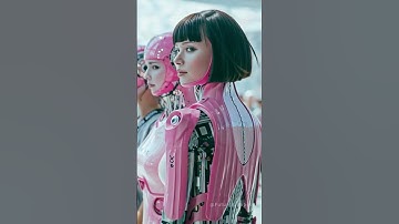 💗 Pink Humanoid Robots Stun Visitors in Futuristic Exhibition #FutureAiRobots