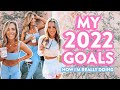 How I&#39;m Making 2022 Goals STICK! Honest update, vision board, what&#39;s working