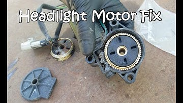 How to Replace Headlight Motor Gear Pontiac Firebird Trans Am (Pop Up Motor Fix)