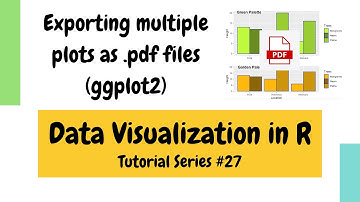 Plotting in R using ggplot2: Export multiple plots as pdf files (Data Visualization Basics in R #27)