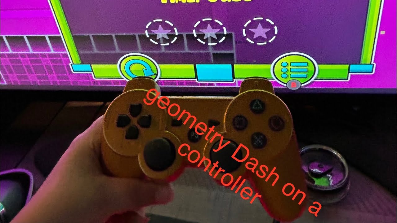 Geometry Dash on a controller - YouTube