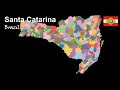  santa catarina brazil all the 295 municipalitiessanta catarina brazil todos os 295 municpios