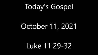 Today's Gospel October 11, 2021