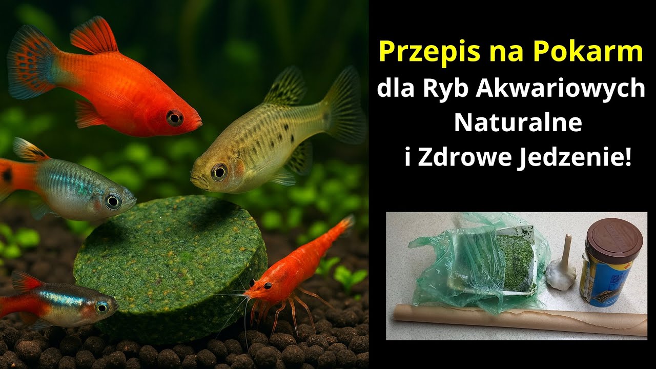 Domowy przepis na pokarm dla Ryb Akwariowych.  Naturalne i Zdrowe Jedzenie!