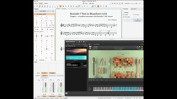 Kontakt 7 - Native Instruments Yangqin playing in MuseScore 4.02