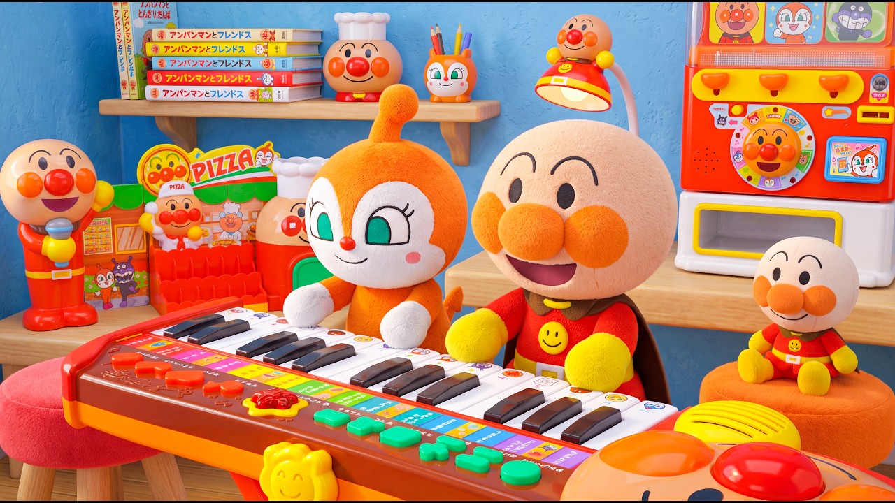 97 Minutes Satisfying with Unboxing Anpanman Music Toy Set ASMR