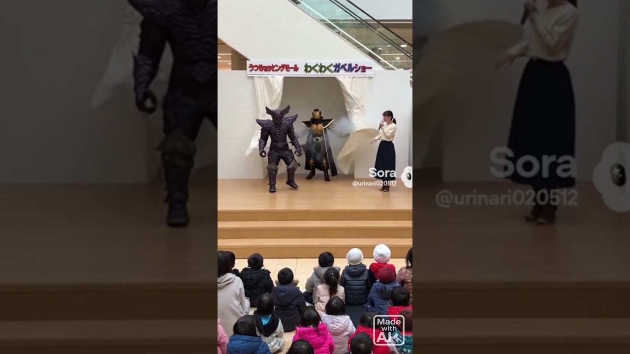 架空仮面ライダーガベルショー in うつせショッピングモール【生成AI】