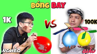 Hùng Panda | Thử Chơi Bóng Bay Chong Chóng Nhà Giàu 100K VS Bóng Bay Nhà Nghèo 1K | Team Dương KC
