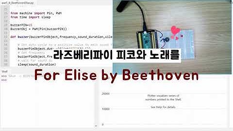 라즈베리파이 피코의 Beenthoven 연주 #라즈베리파이피코 #raspberrypipico #buzzer