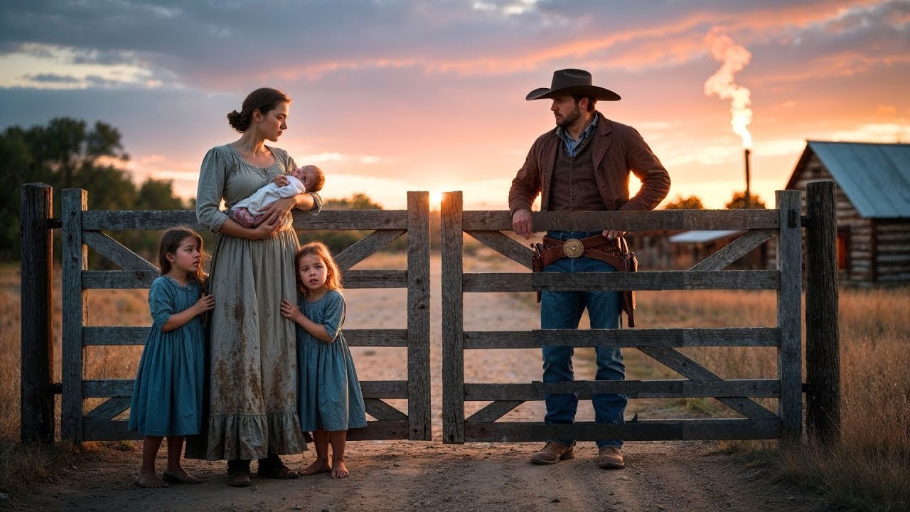 „Sie wurde für Töchter geschlagen – bis der verwitwete Cowboy sagte: Lass mich sie stolz erziehen.“