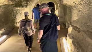 Entering The Serapeum At Saqqara In Egypt
