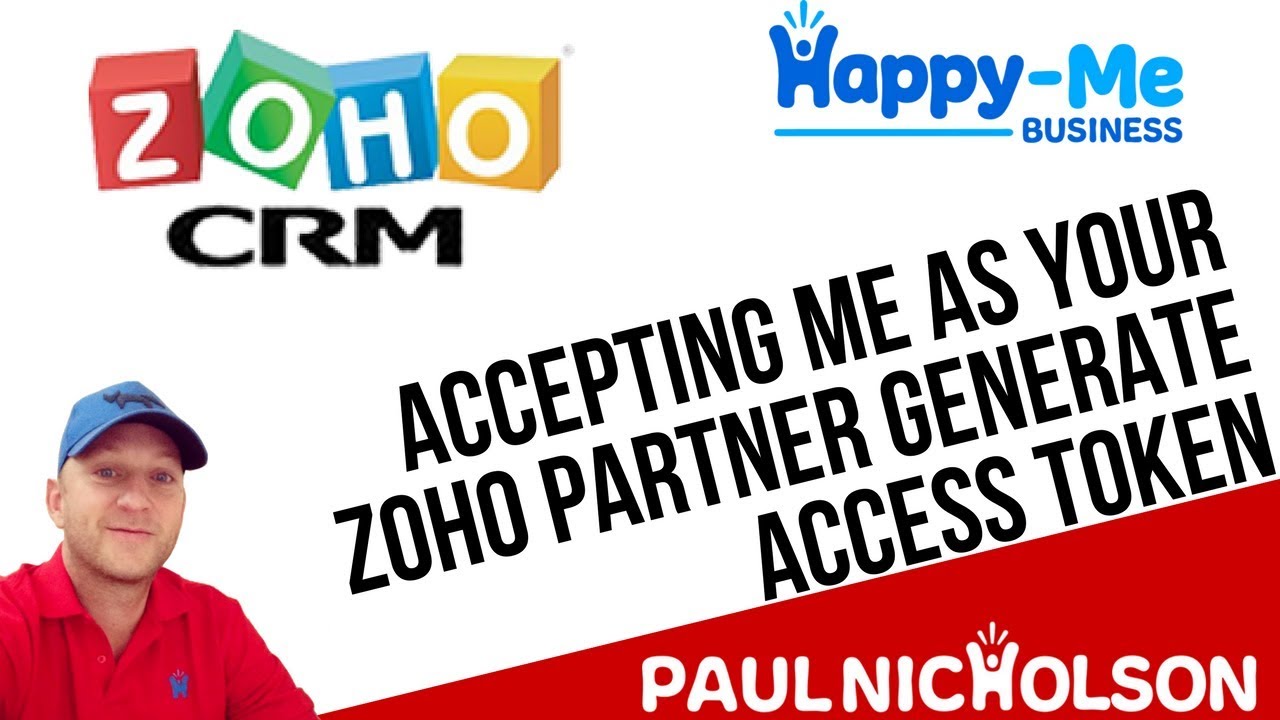 Accepting Me As Your Zoho Partner - Generate Access Token