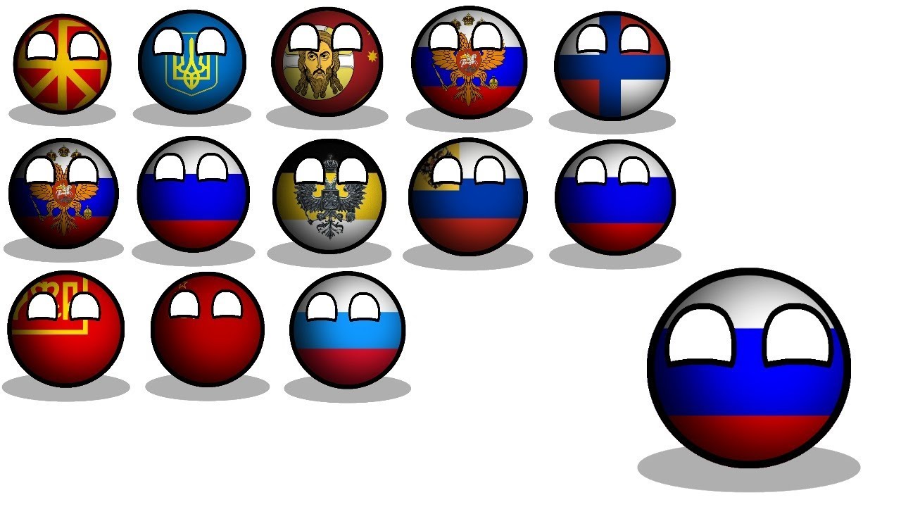 COUNTRYBALLS | История России (The History Of Russia) Кантриболз - YouTube