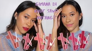 Wardah Intense Matte Lipstick Review & Swatchess untuk Kulit Sawo Matang | Regina Putri