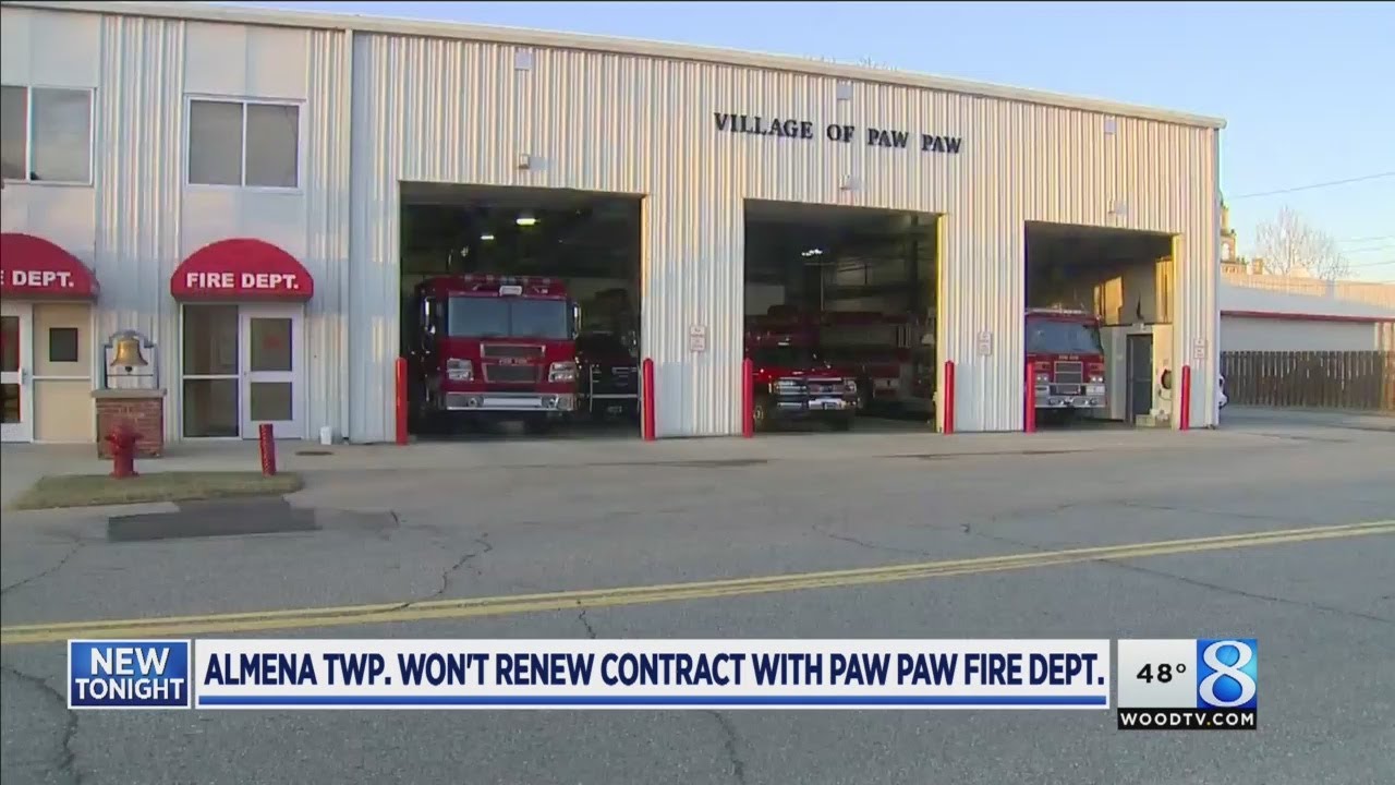 Almena Twp. won't renew contract with Paw Paw Fire Dept. YouTube