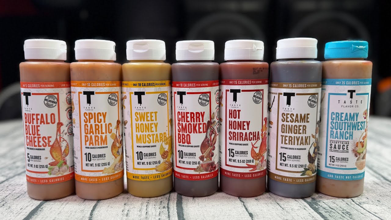 Taste Test - I Tried All The Joey Swoll Low Calorie Sauces - YouTube