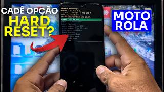 Como Formatar Motorola QUANDO NÃO DÁ OPÇÃO DE HARD RESET!