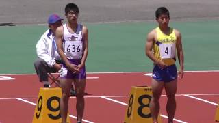 20170604群馬県記録会男子100m5組