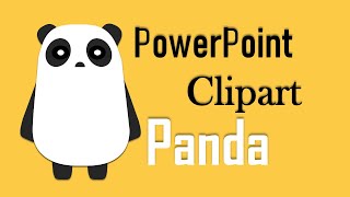 Make a Panda design on power point, cartoon design, PowerPoint Graphic Tutorial, power point