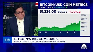 Bitcoin could get as high as $150,000 this year, says Fundstrat's Tom Lee