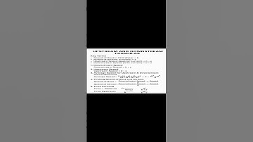 Upstream and Downstream Formulas