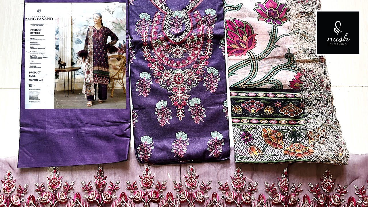Original Pakistani Rang Pasand Dress Price in BD - YouTube