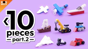 Lego Mini Vehicles Under 10 Pieces - Part 2 (Tutorial)