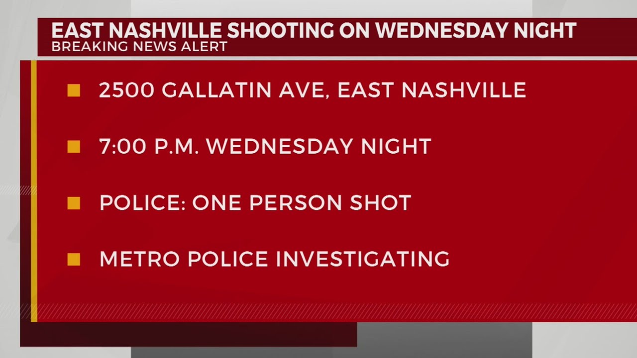 Shooting investigation underway in East Nashville - YouTube