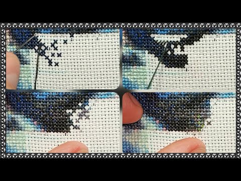 Процесс вышивки крестом🪡//Cross-stitch