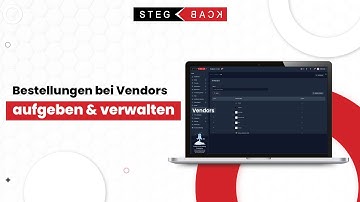 So geben und verwalten Sie Bestellungen bei Vendors im Stegback Seller-Dashboard