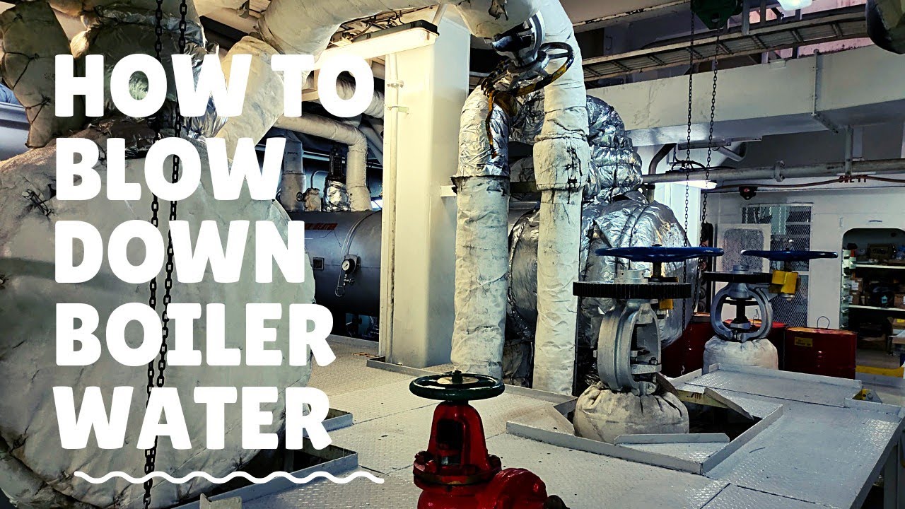 How to blow down water boiler cara blow down boiler YouTube