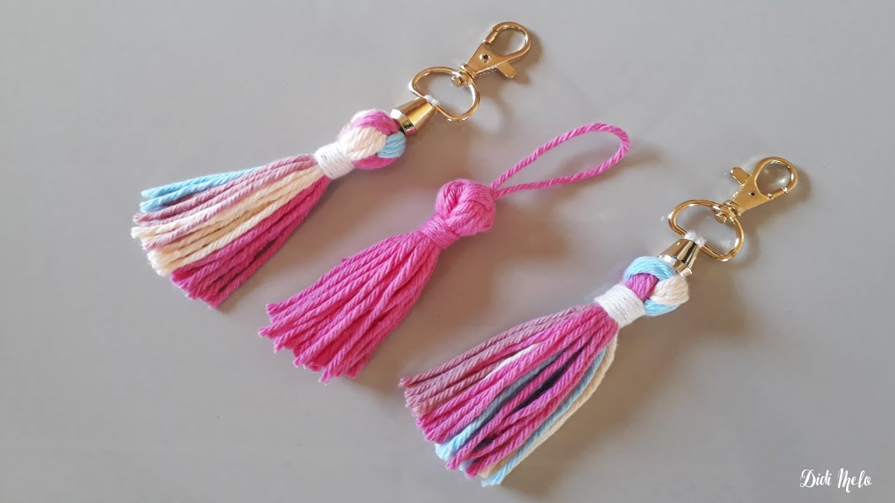 TASSEL 4 GOMOS /PINGENTE OU CHAVEIRO