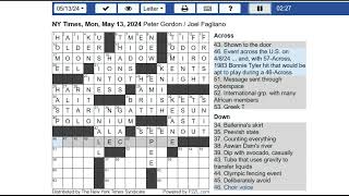 New York Times NYT Crossword Puzzle 04-08-2024