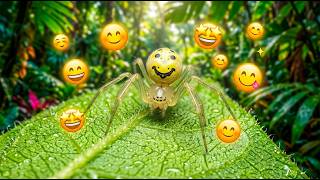 The Hawaiian Happy Face Spider (Theridion grallator) - The Spider With a Smiley Face on its Abdomen.