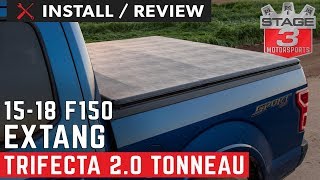 2015 2018 F150 Raptor 5 5ft Bed Extang Trifecta 2 0 Tri Fold Tonneau Cover Install And Review Youtube