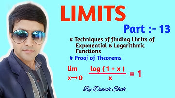 Class 11 Maths || LIMITS || Part 13 || Theorems on limits || By Dinesh shah ||