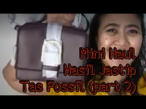 Unboxing pembelian tas shopee // market place / Tas Fossil KW premium. 