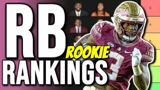 Top 10 Rookie Running Back Dynasty Rankings & Tiers (Post NFL Free Agency)