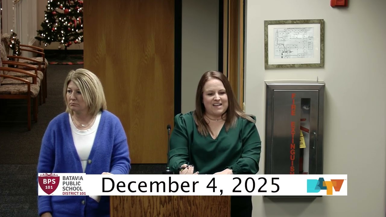 Batavia Public School Board Meeting. December 4, 2025