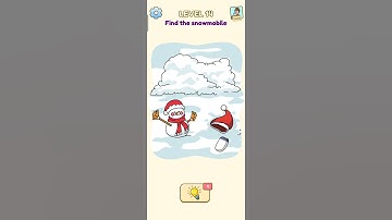 Delete Master Level 14 Find the snowmobile Erase Puzzle #deletemaster #viralshortsgame