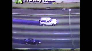 OJ Simpson in Ford Bronco - breaking news - live on the air