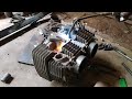 Membuat mesin V4 silinder (menyambung blok-kop) part 4